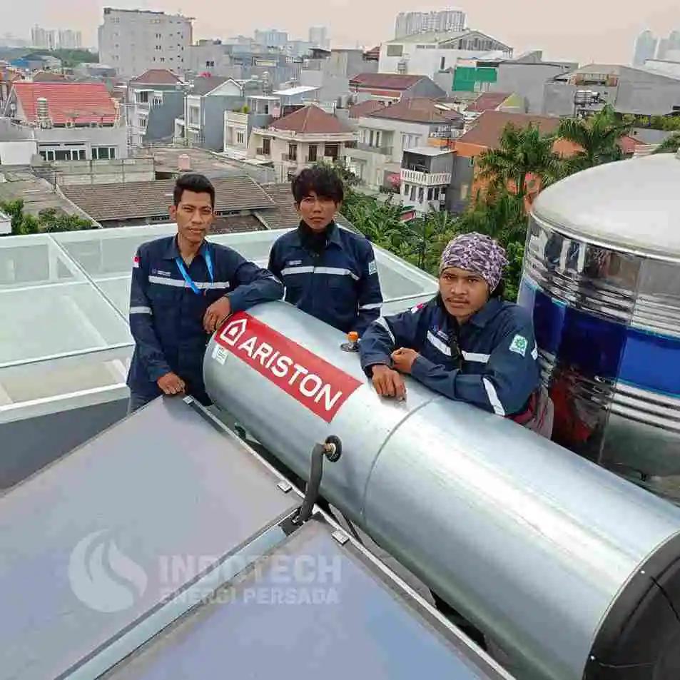 Pemasangan pemanas air heat pump di Jakarta Utara