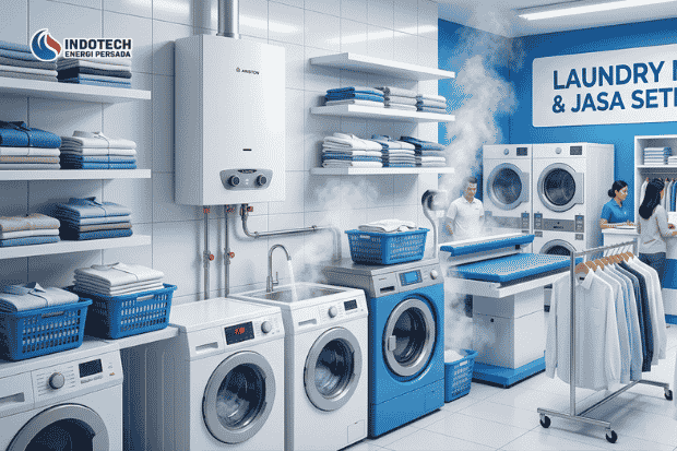 Water Heater untuk Laundry Usaha yang Efisien dan Stabil untuk Kebutuhan Harian